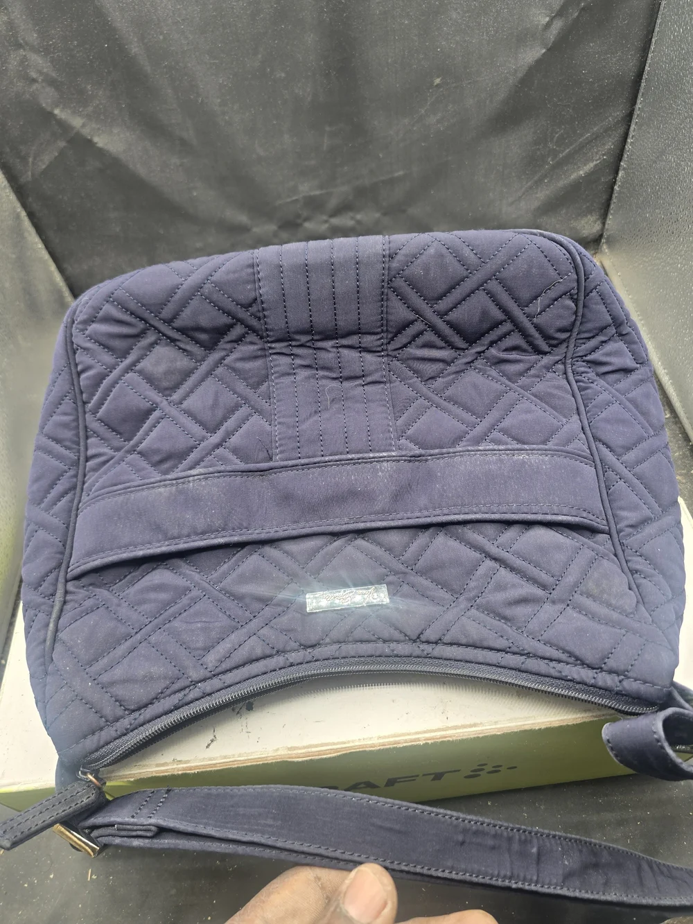 Vera Bradley Quilted Navy Crossbody Shoulder Bag